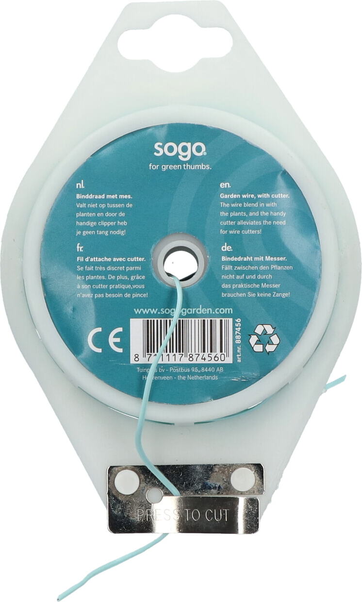 Sogo binddraad groen met mes 100 m