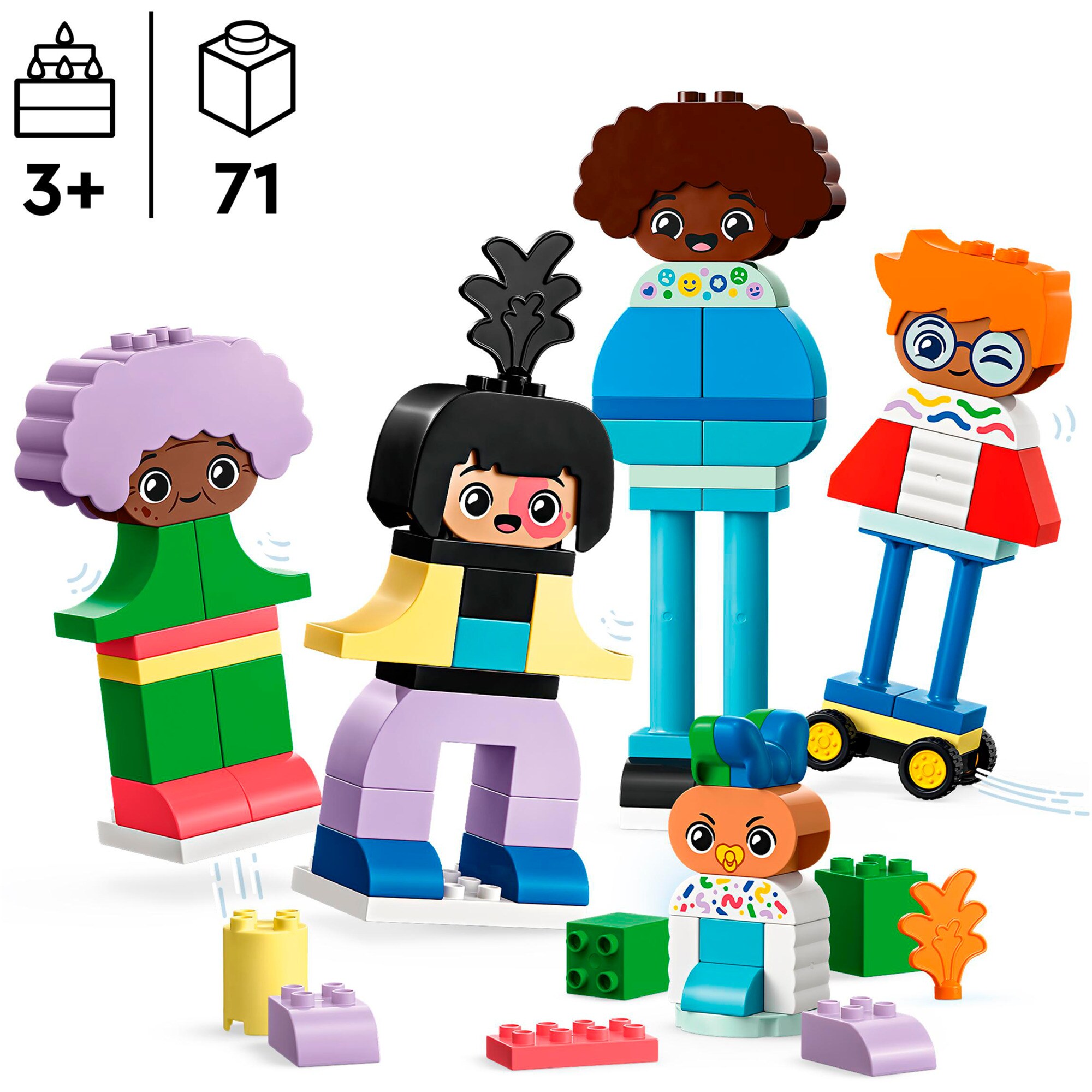 LEGO Konstruktionsspielzeug DUPLO Baubare Menschen mit großen Gefühlen
