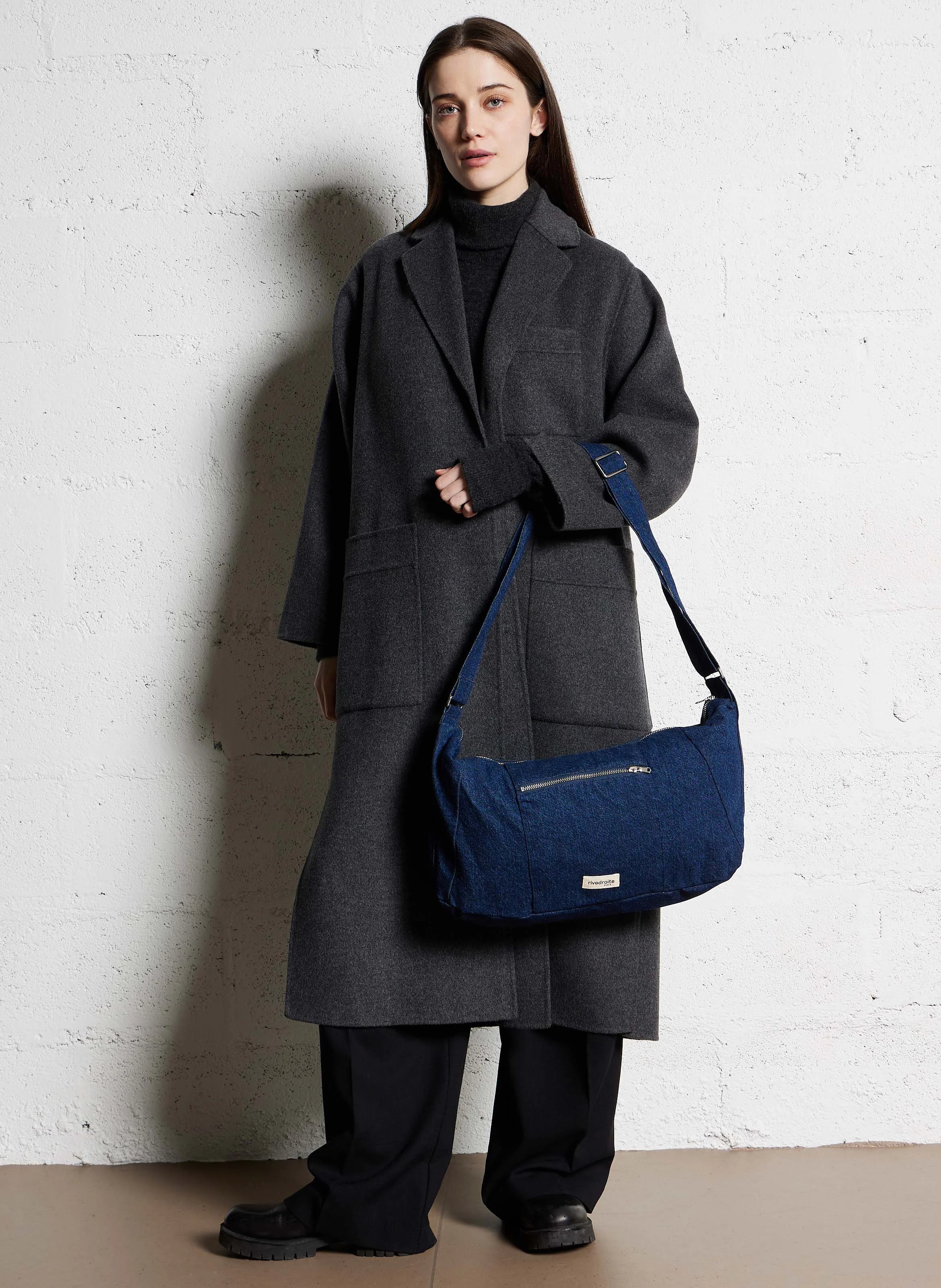 Charlot - Sac banane denim en coton | Bleu
