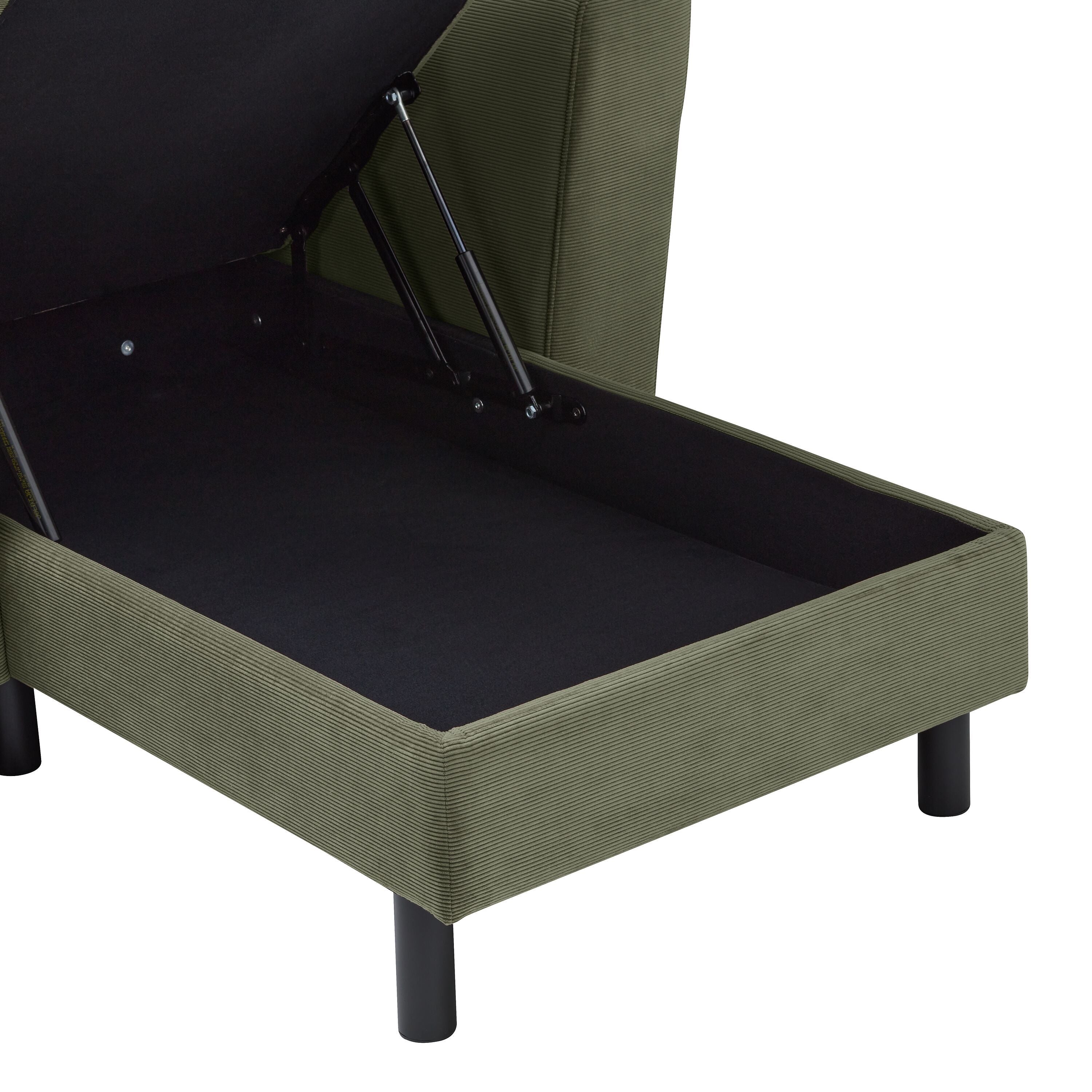DIENER Ecksofa - Grün / B: 235.0 cm x T: 156.0 cm x H: 81.0 cm
