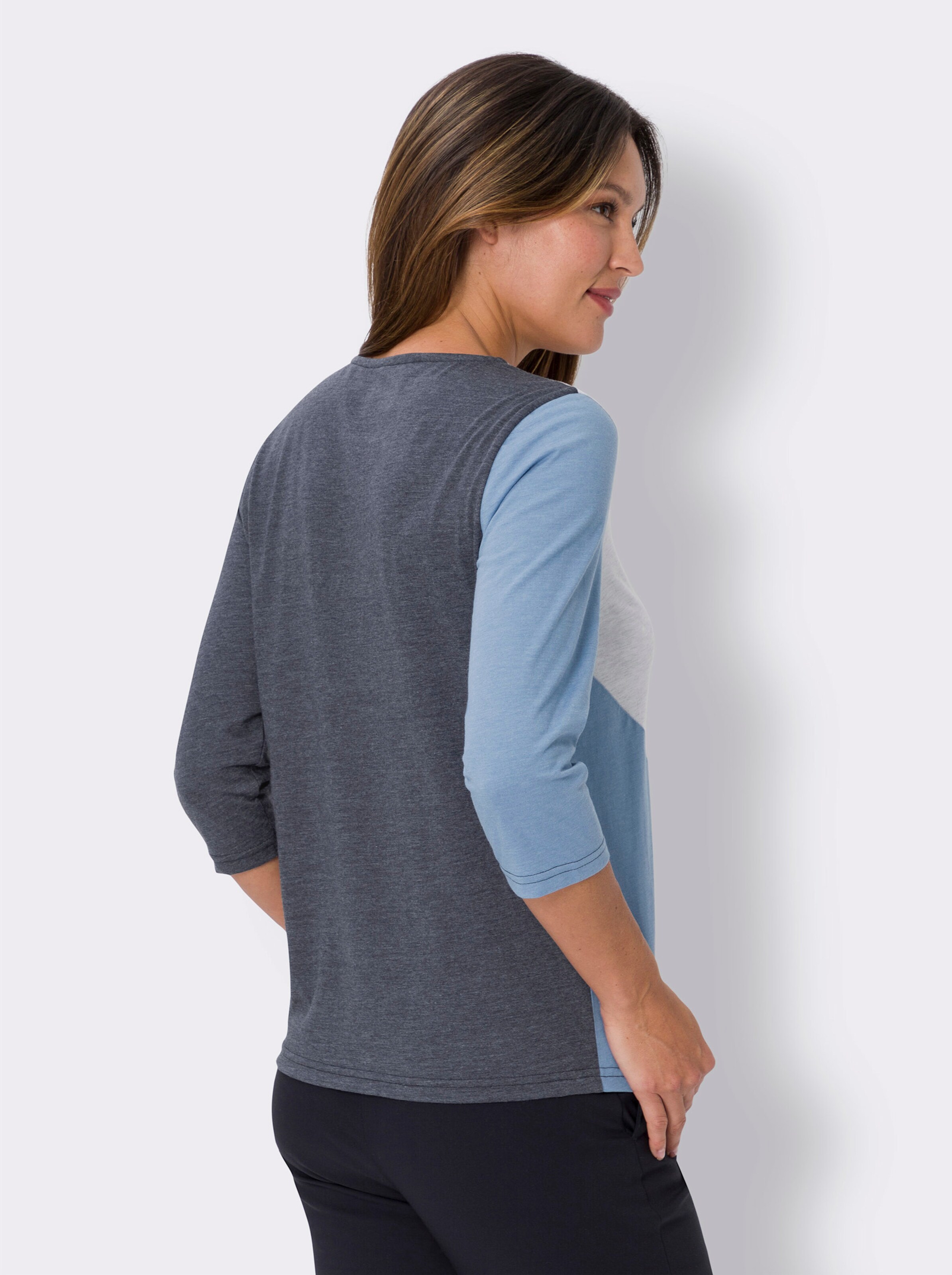 34-Arm-Shirt in Patch-Optik