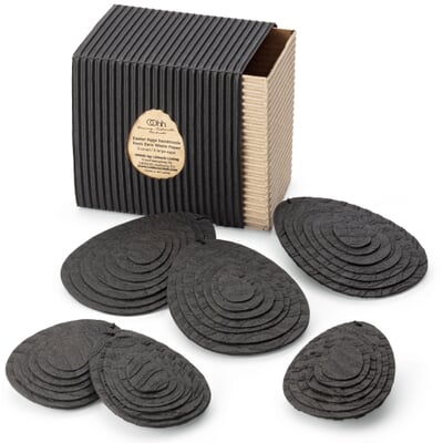 Ostereier recyceltes Papier, Schwarz