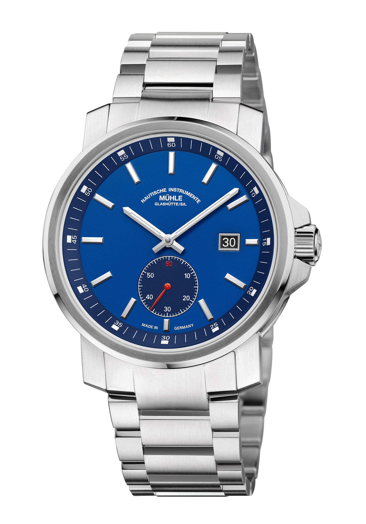 Mühle Glashütte 29er Big Kleine Sekunde Blau M1-25-82-MB