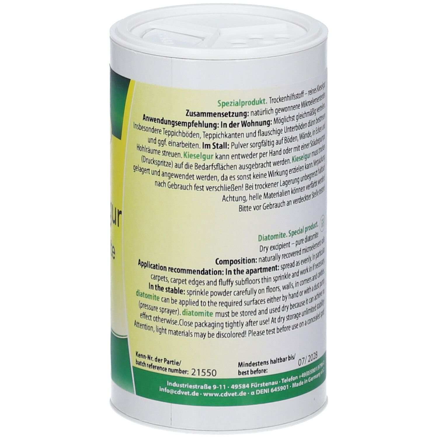cd Vet Kieselgur Diatomite