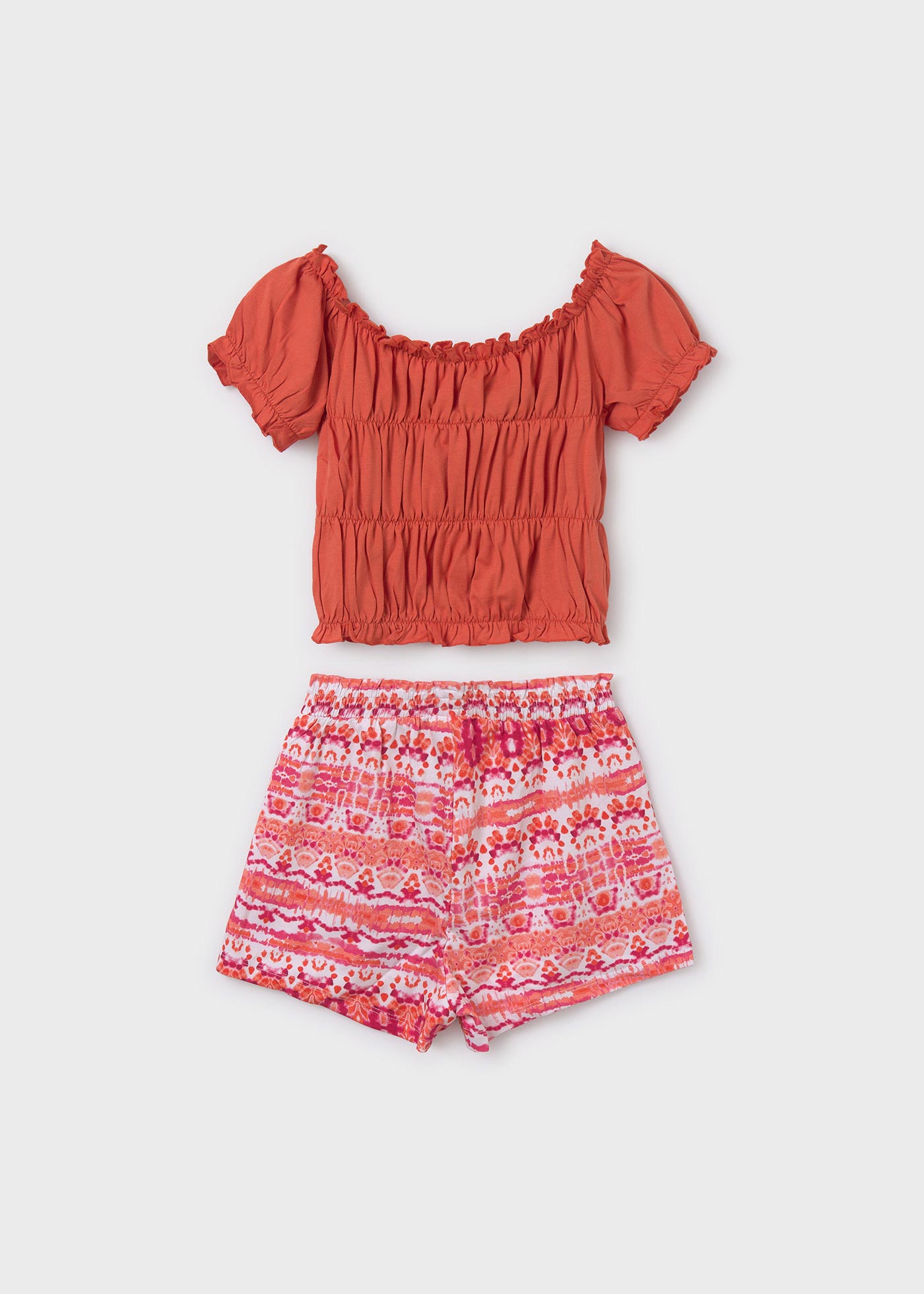 Conjunto de algodão de alta qualidade com duas peças para meninas.