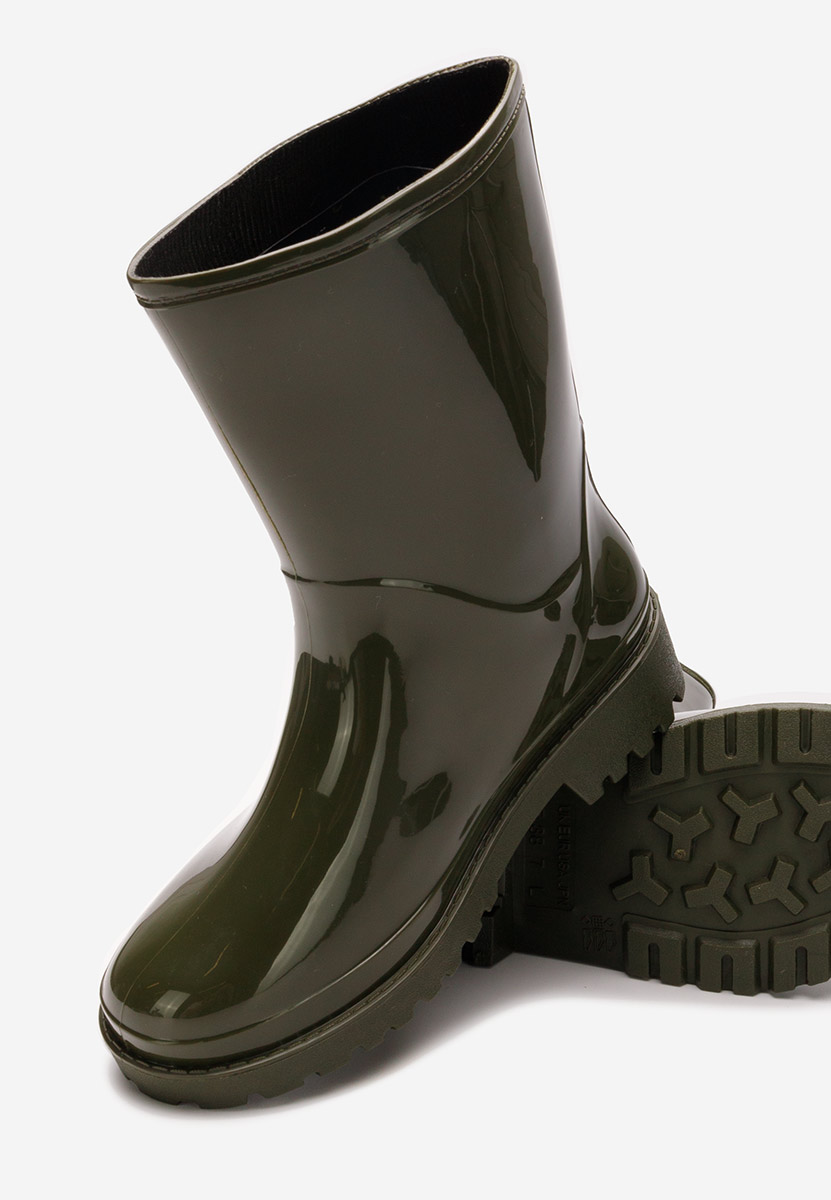 Bottes en caoutchouc vert Jalena