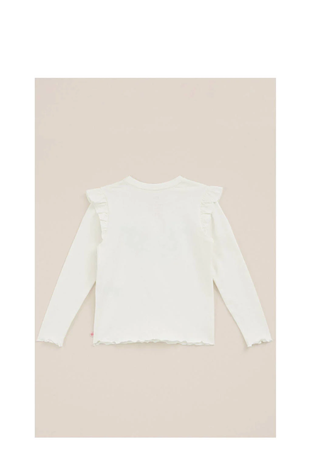 WE Fashion longsleeve ecru met pailletten
