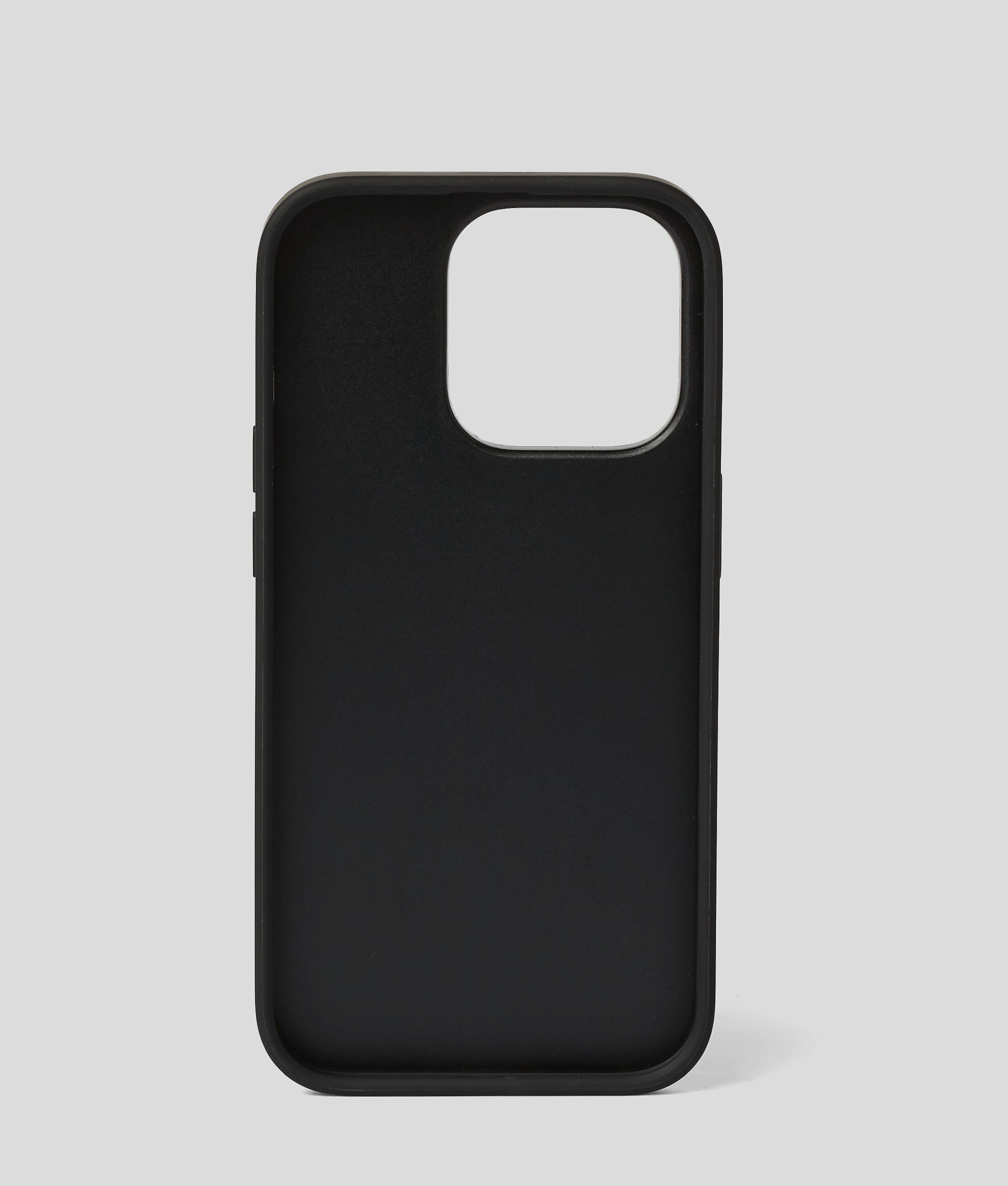 Étui de protection pour iPhone 14 Pro avec fente pour cartes ornée du logo Karl Signature