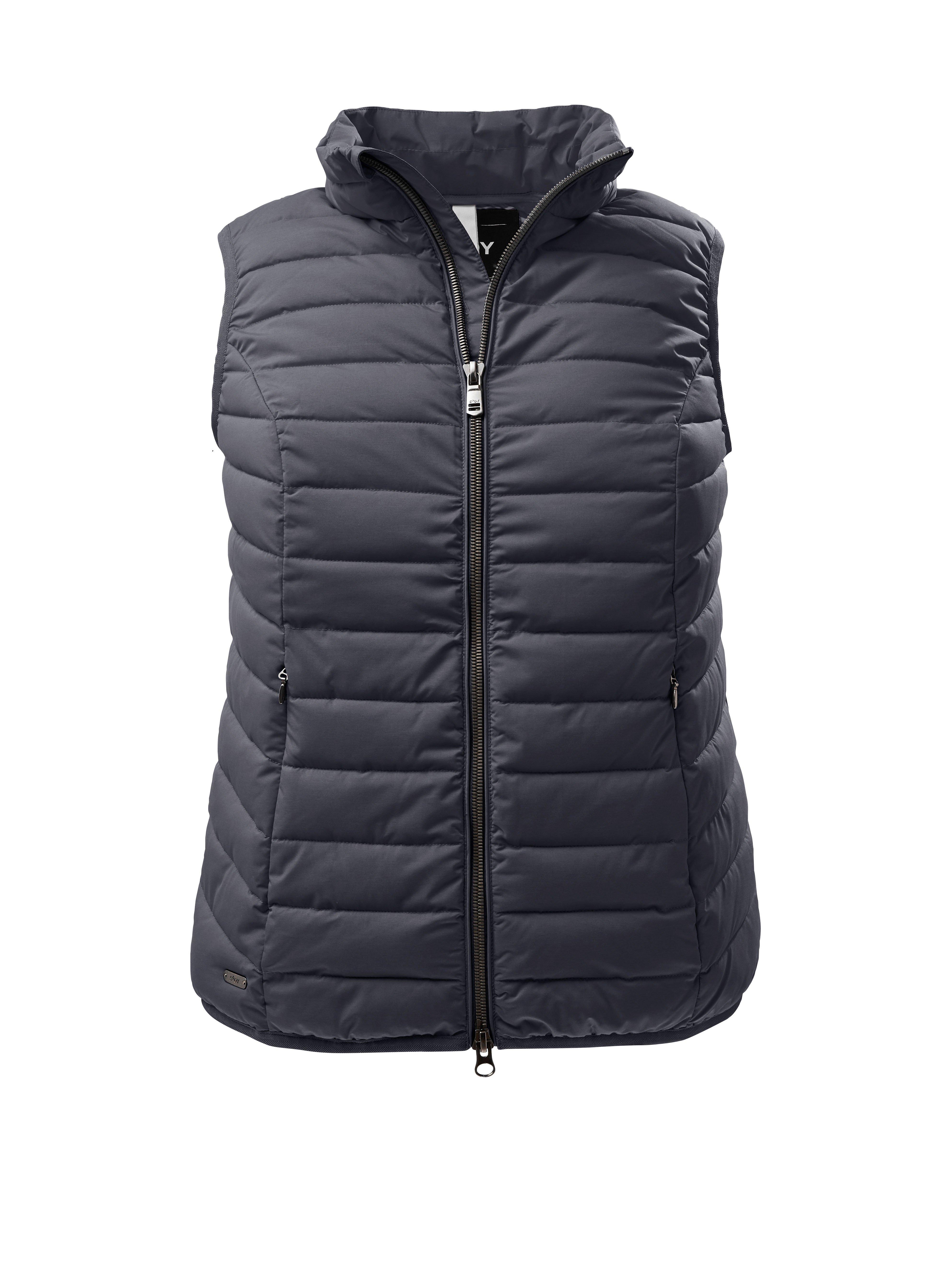 Steppweste mit Stehkragen und 2-Wege-Zipper