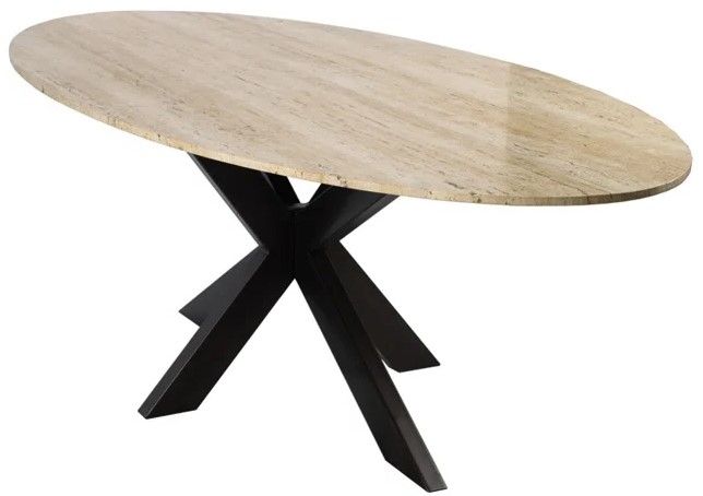 Eetkamertafel 211700 ovaal Avalon B230 x D115 x H76 cm