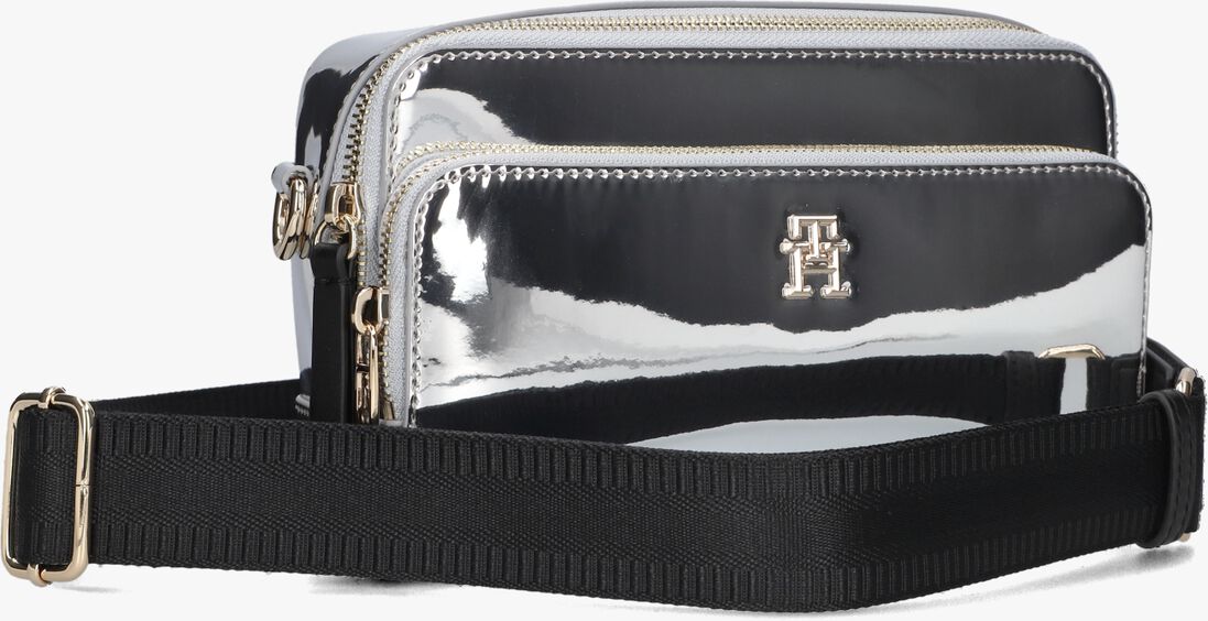 TOMMY HILFIGER zilveren tommy hilfiger schoudertas iconic tommy camera bag metal