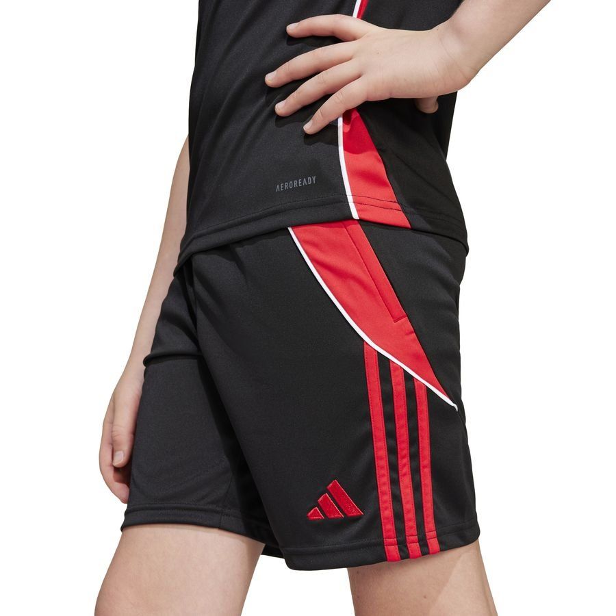 adidas Short d'Entraînement Tiro 24 - Noir/Pure Ruby Enfant