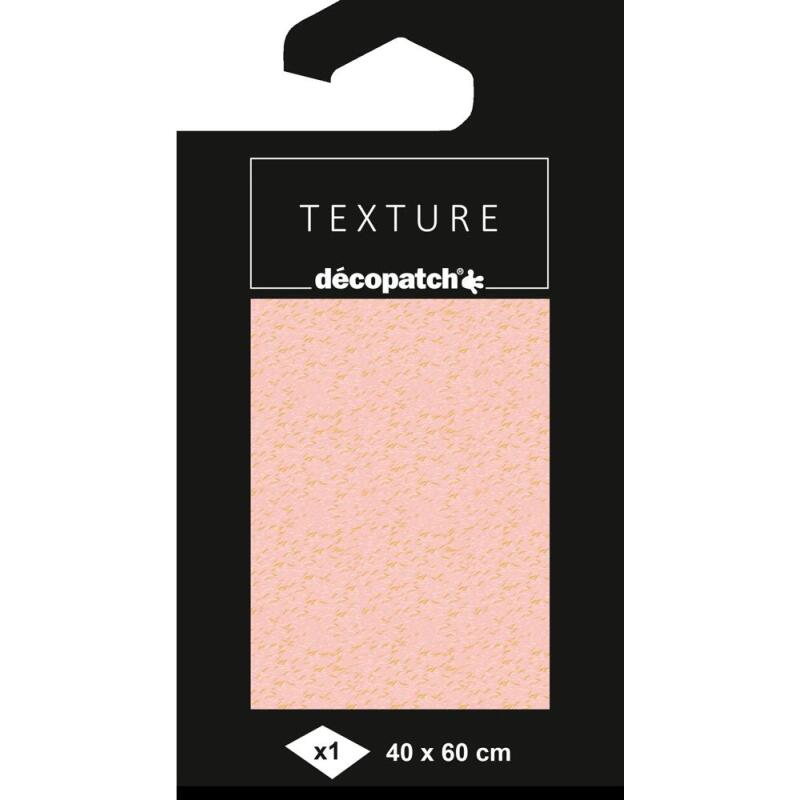 Papier Texture Décopatch n°803 -1 feuille 40x60cm - Rose