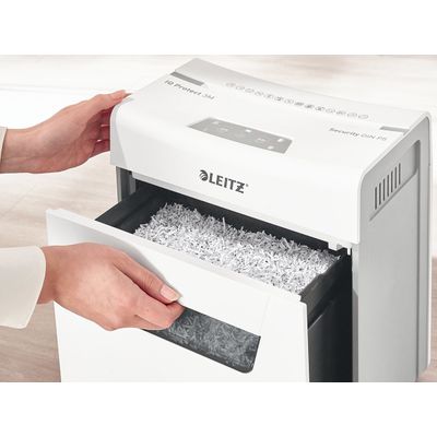 Leitz IQ Protect 6X - destructeur de documents coupe croisée - 6 feuilles - Corbeille 10 litres