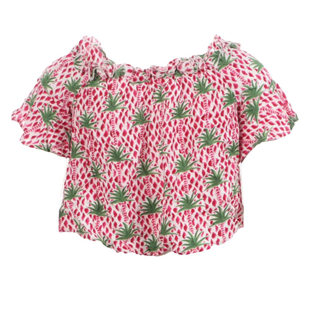 Teddy Smith Top Rose/Blanc Fille Teddy Smith Taxo