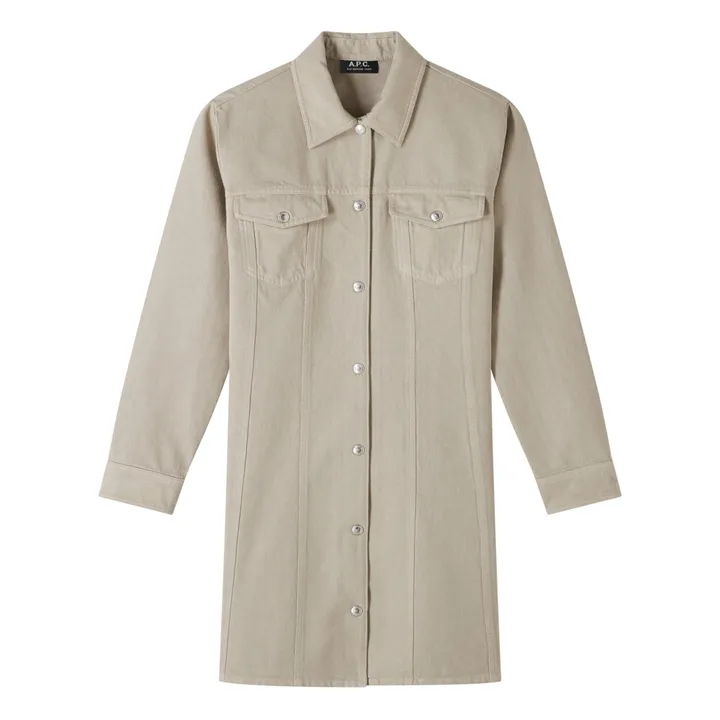 A.P.C. Robe Alpine Coton Bio et Recyclé | Taupe