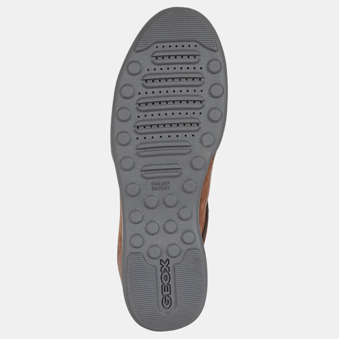 Geox Baskets en Cuir et Velours de Cuir Metodo marron