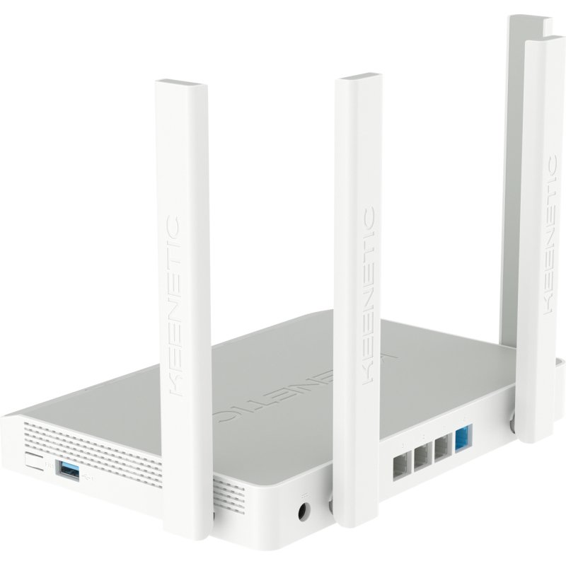 Keenetic Hopper (KN-3810) Routeur Wi-Fi 6 maillé AX1800 avec commutateur intelligent Gigabit 4 ports et port USB 3.0