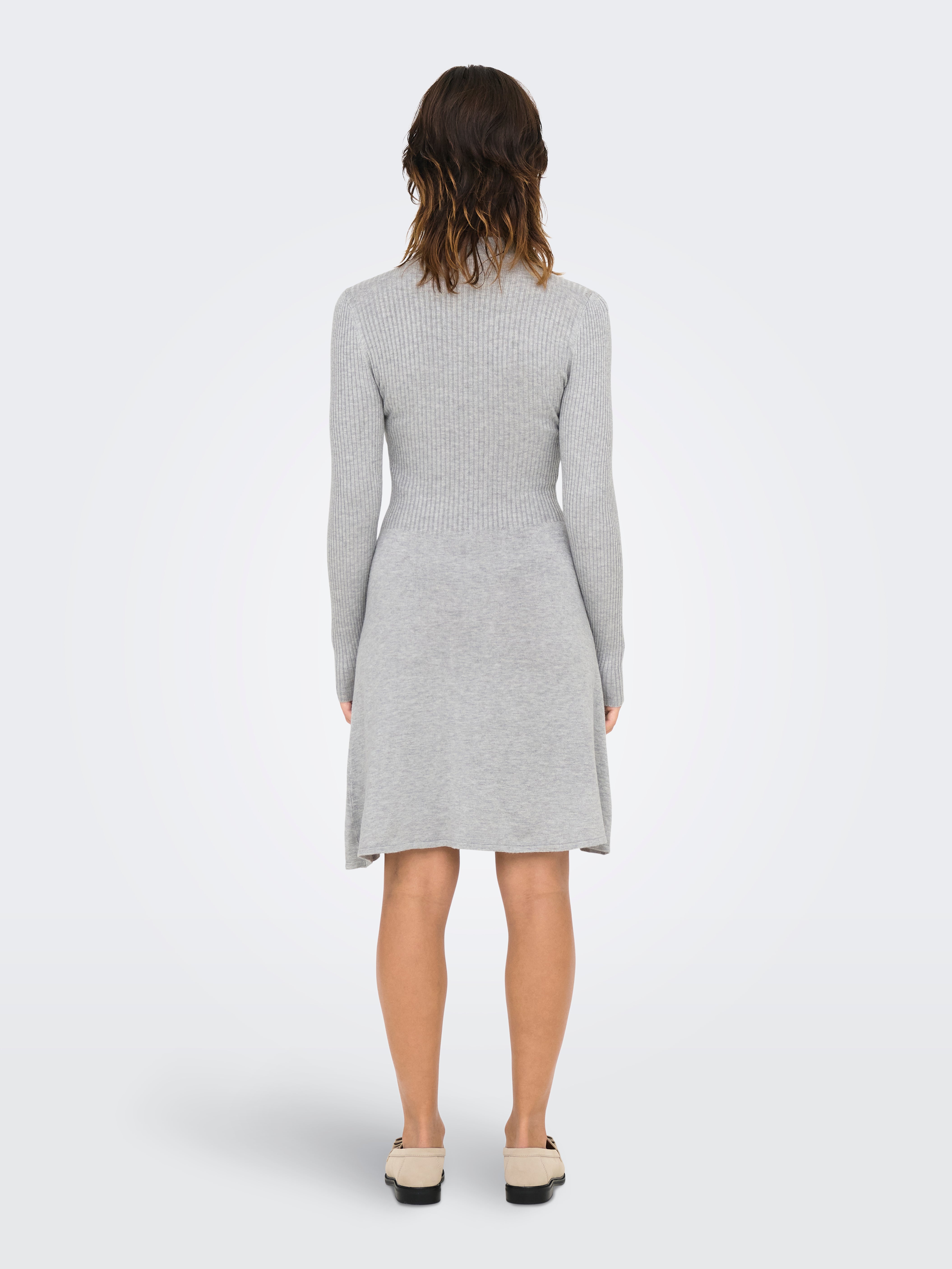 ONLDEE Kurzes Kleid Light Grey Melange