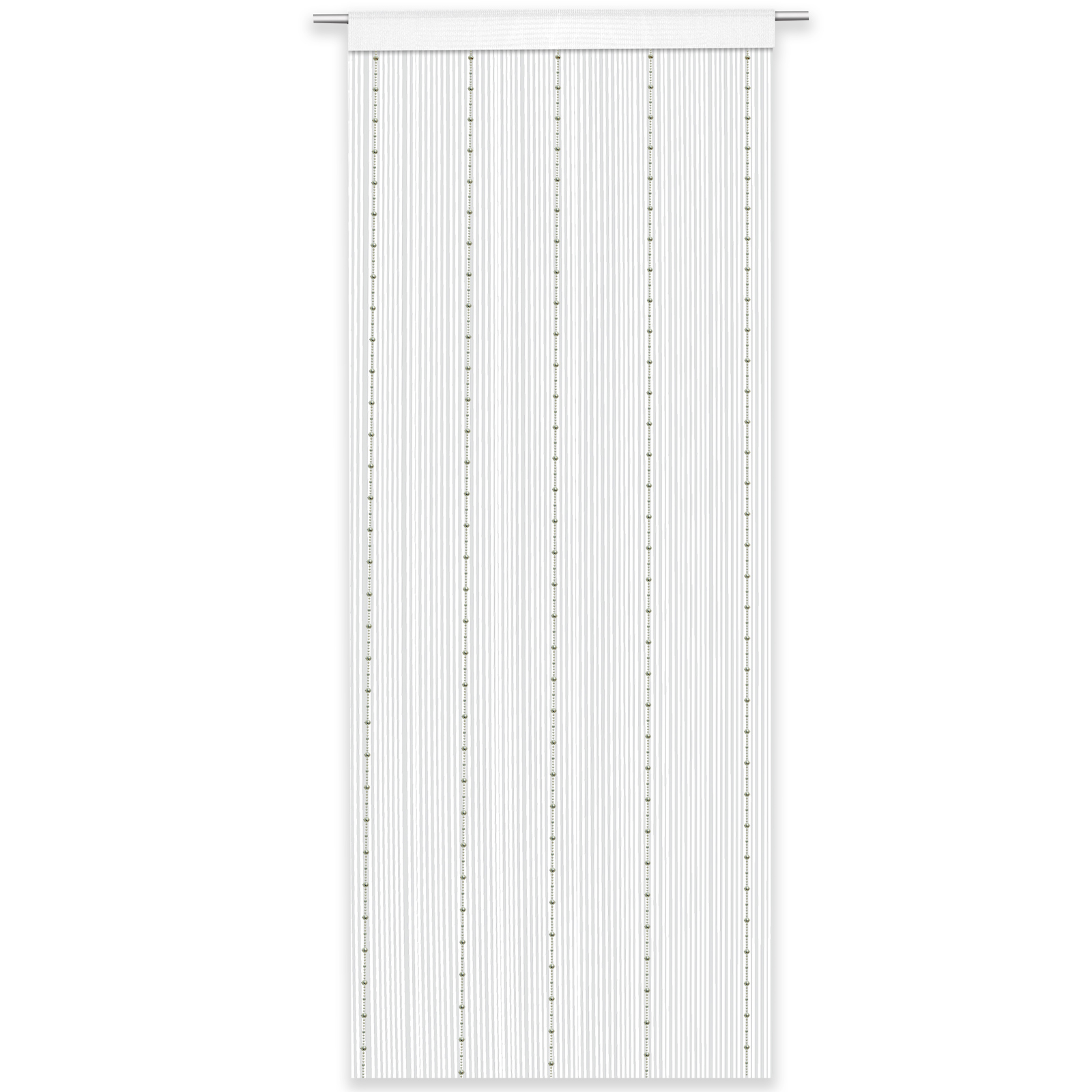 Fadenvorhang - weiß - 90x245 cm