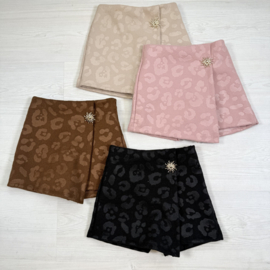 Leopard Chic Skort - beige
