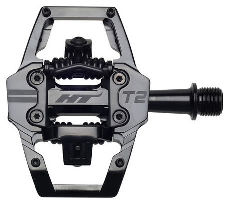 Pédales Automatiques HT Components T2 Noir/Noir