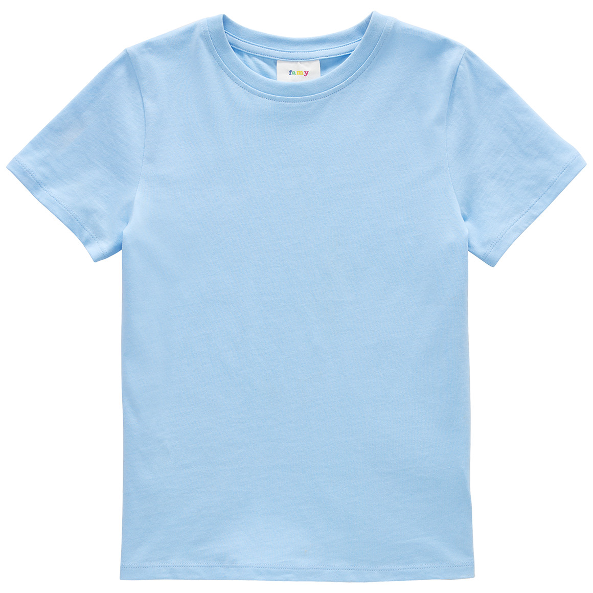 Famy 3 Jungen T-Shirts im Basic-Look blau / hellblau / dunkelblau
