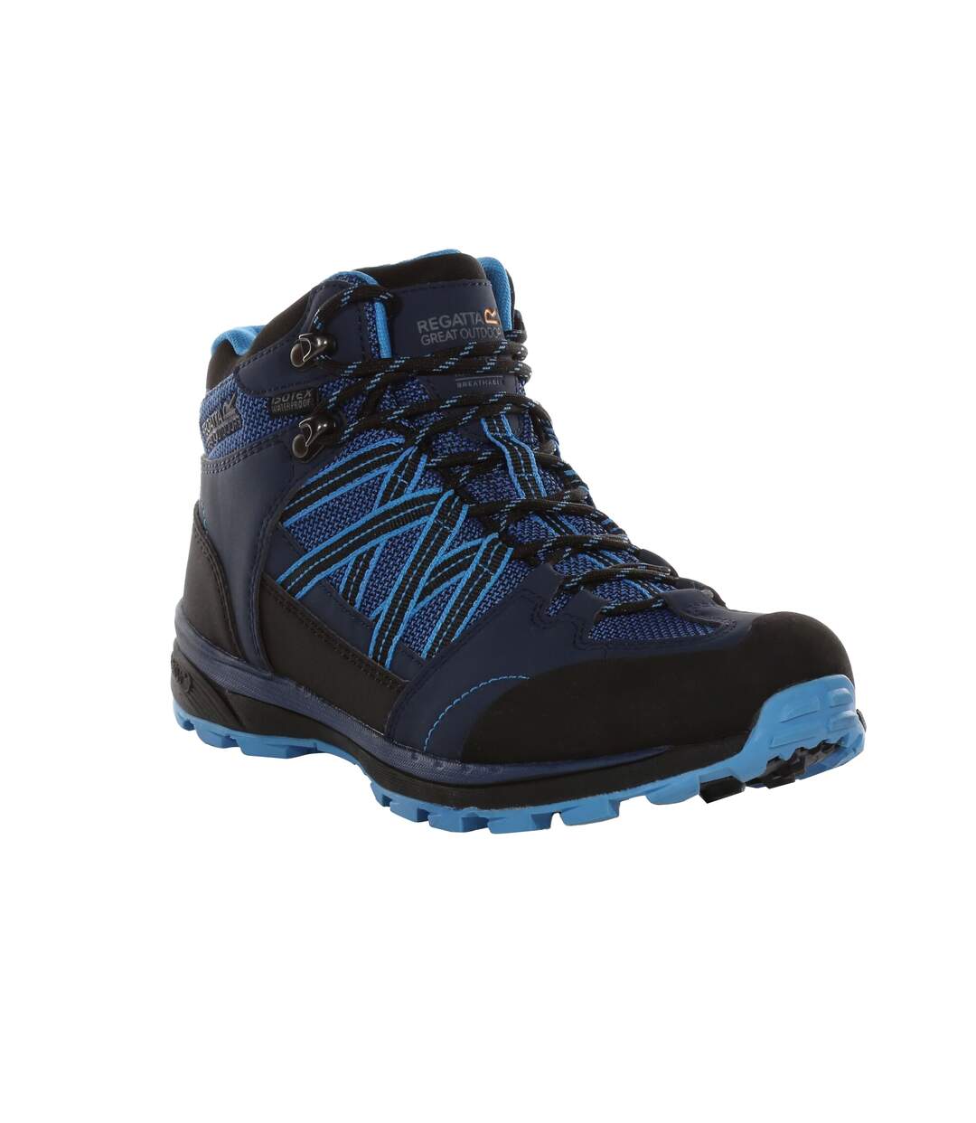 Regatta - Chaussures montantes de randonnée SAMARIS - Femme (Denim foncé / Jaune) - UTRG3701