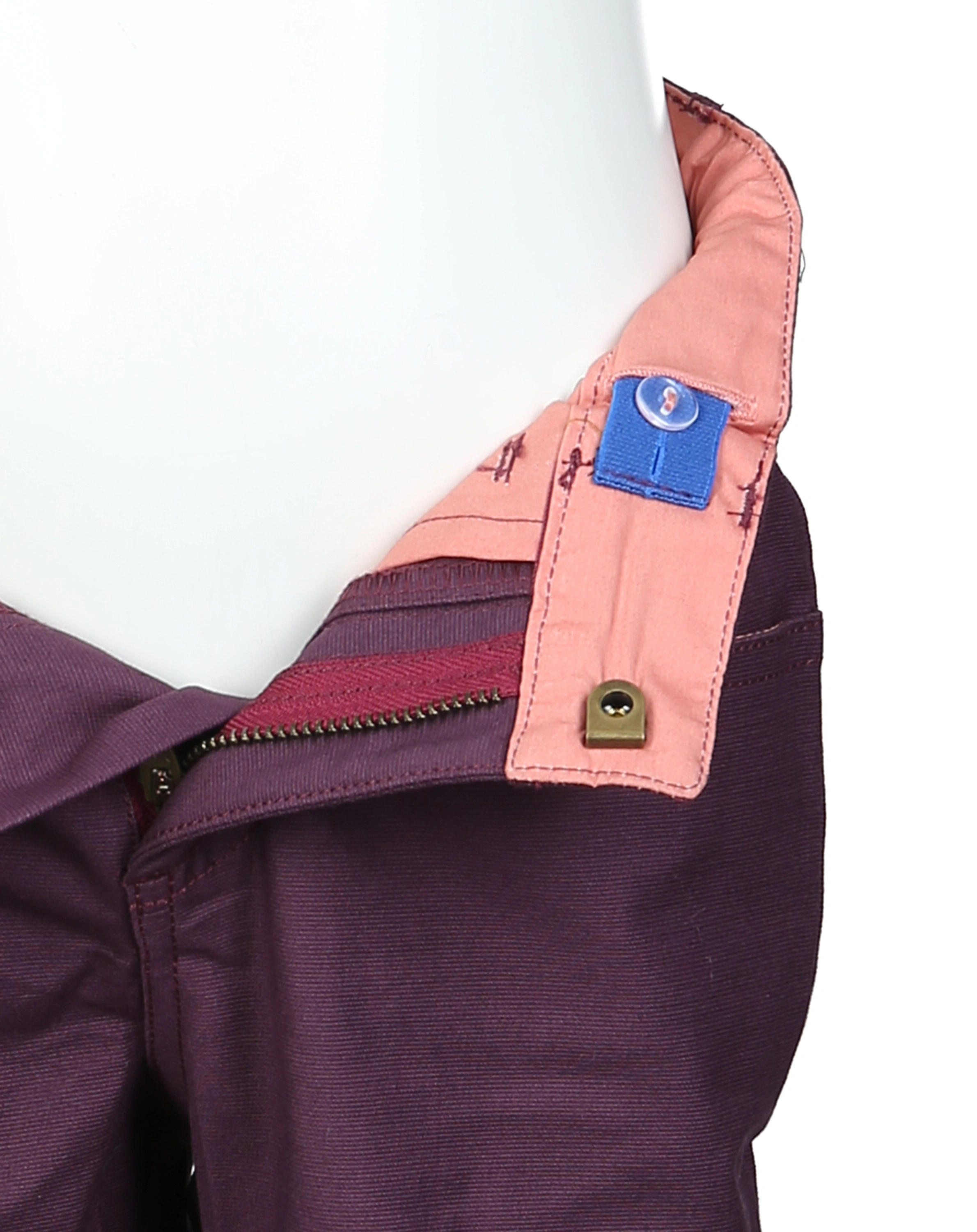 Outdoorhose KUUSI CANVAS mit Knieverstärkung in eggplant