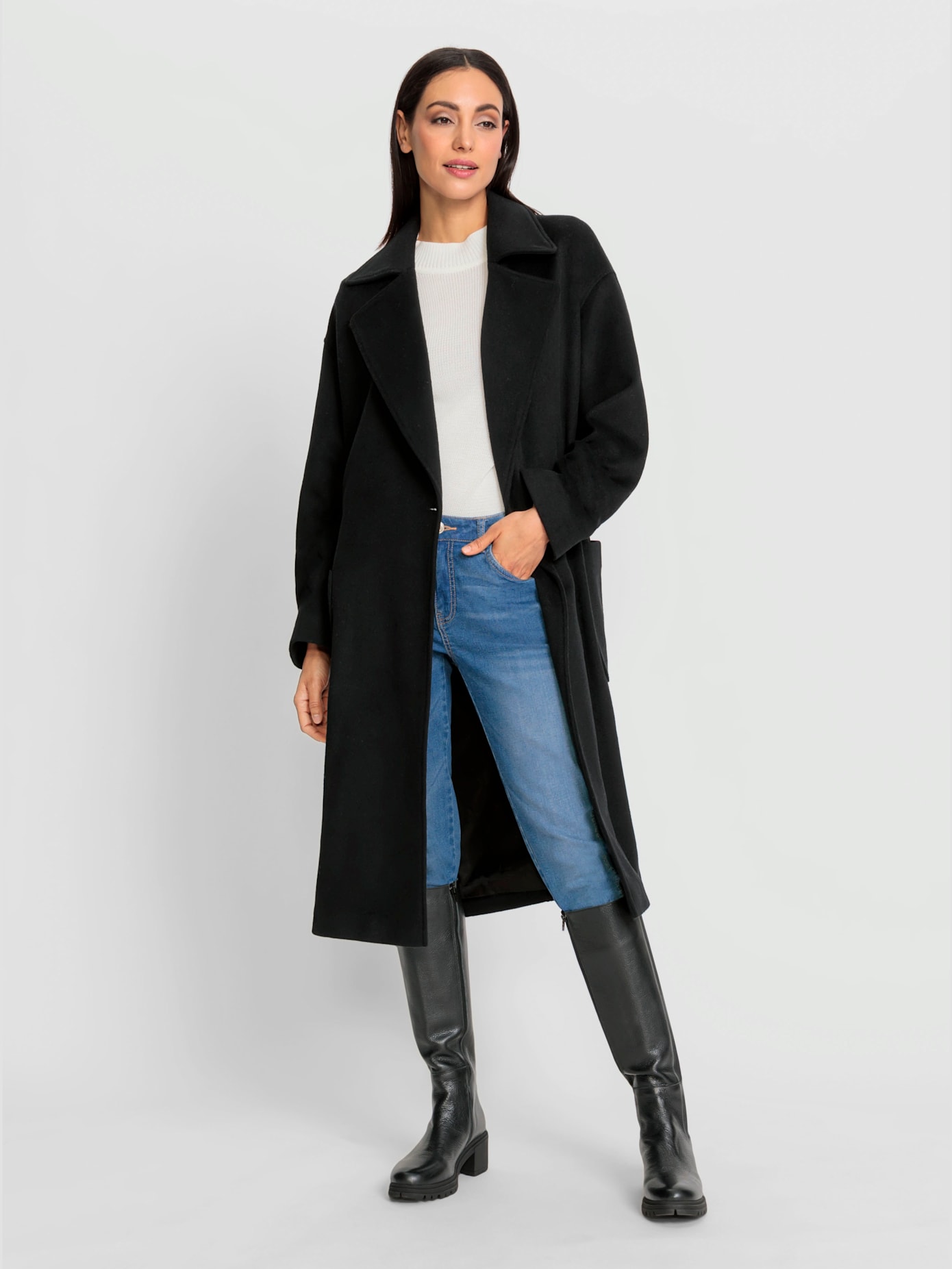 Manteau en laine 50% laine