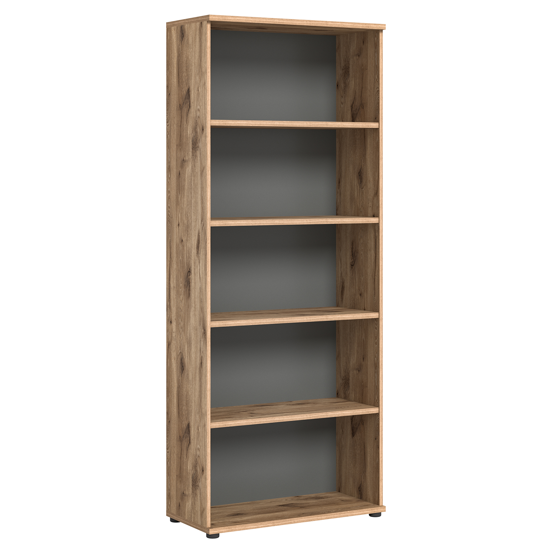 Stauraumshelf MASON - Nox Oak - Basalt grau - 80 cm