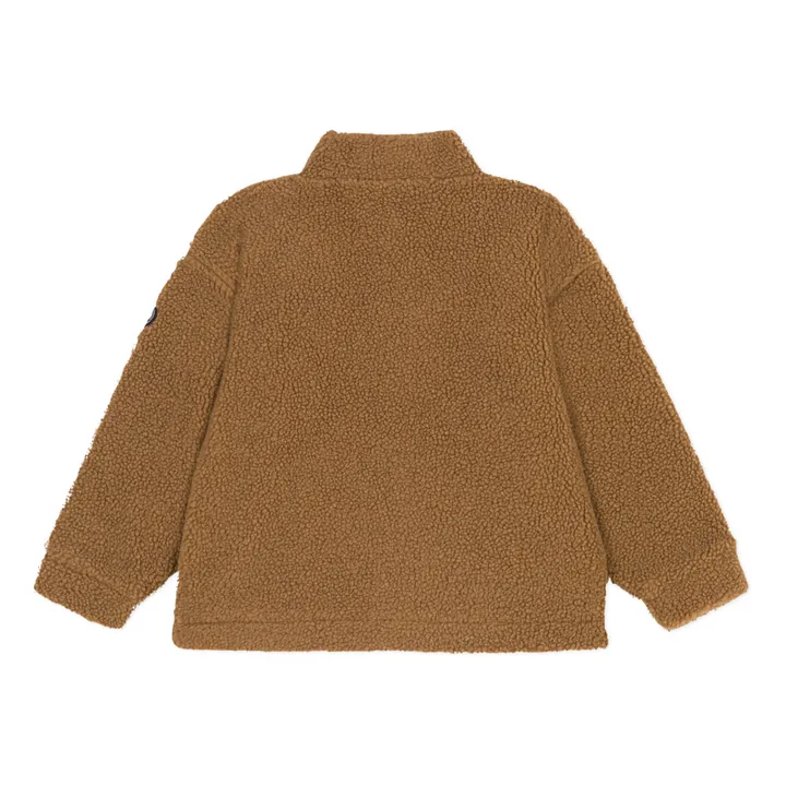 Petit Bateau Veste en Sherpa Recyclée | Chocolat