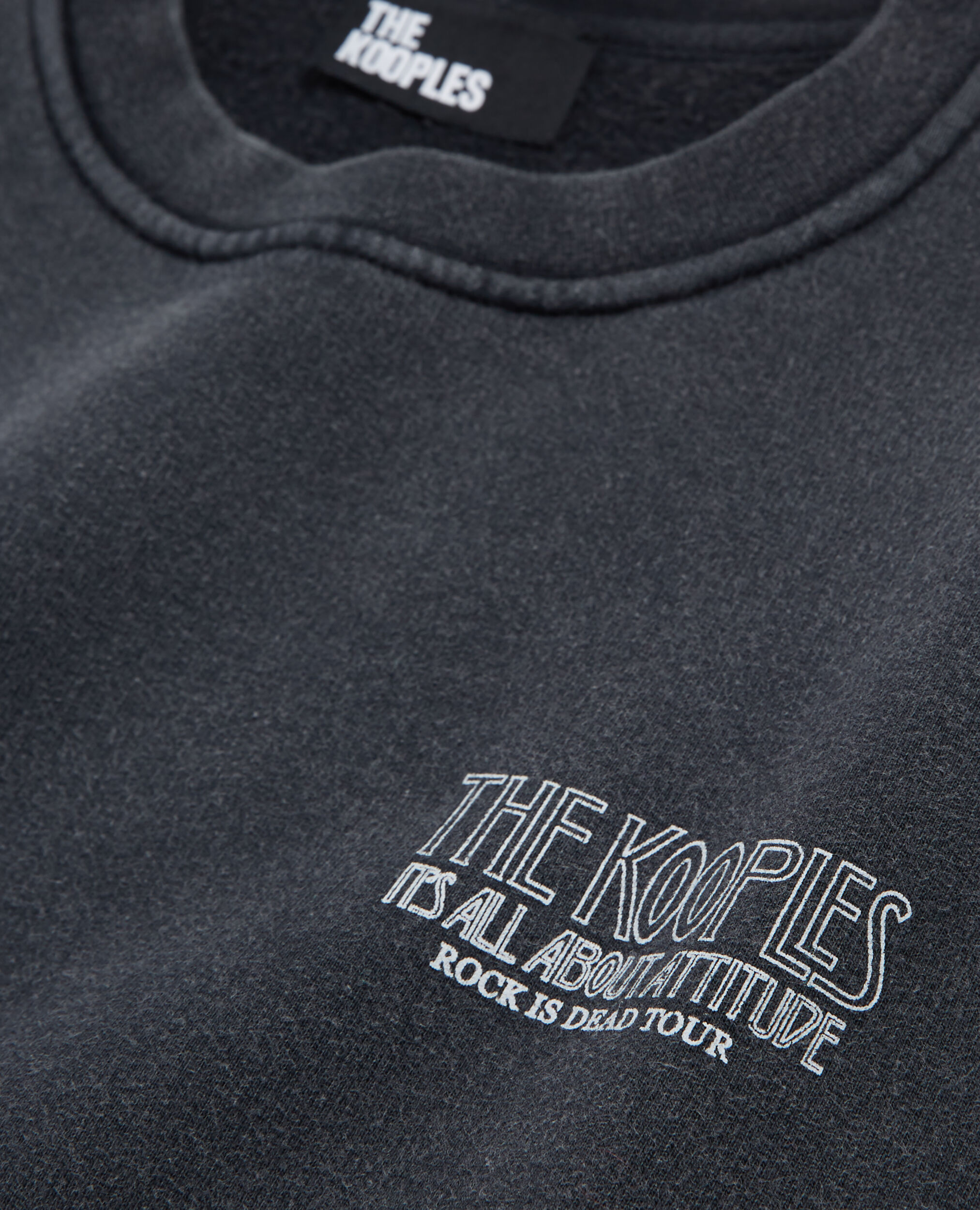 Sweatshirt sérigraphié skull noir