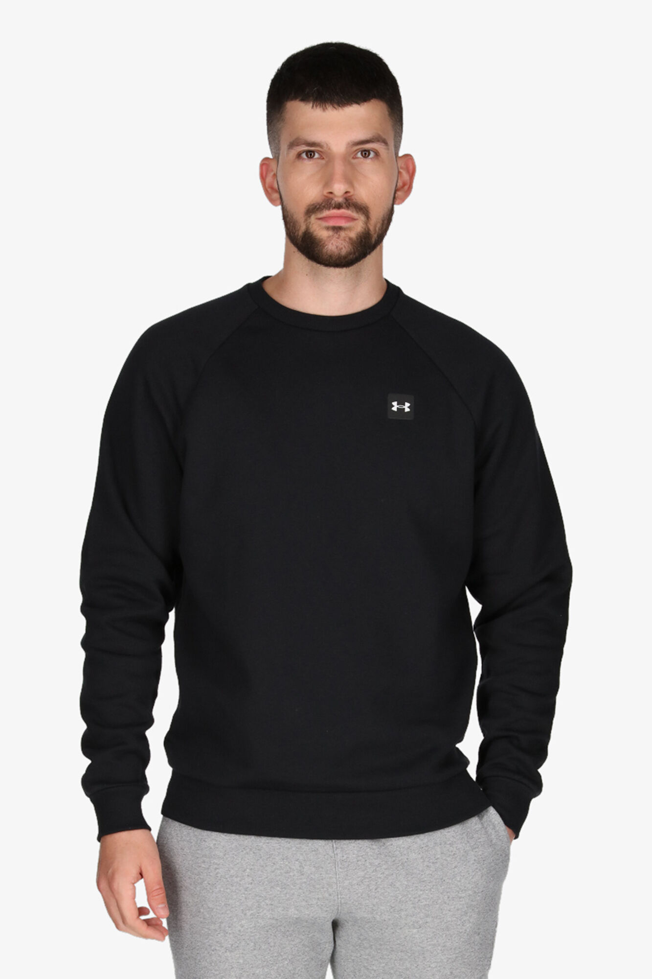 Moletom Rival com gola redonda - preto