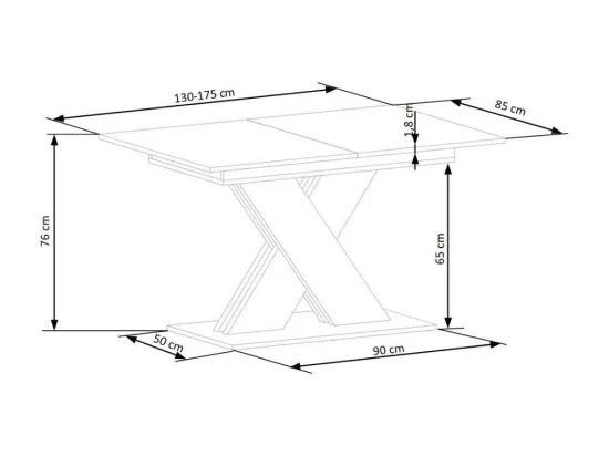 Table à manger extensible avec pied central beige et bois APODIS