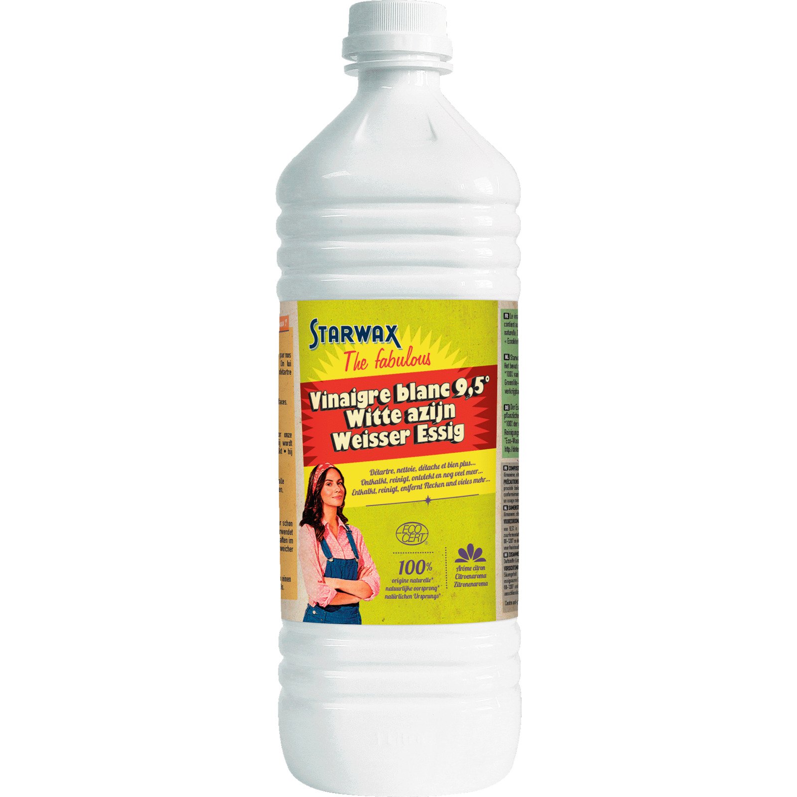 Starwax Weisser Essig 9.5° Zitrone 1 l