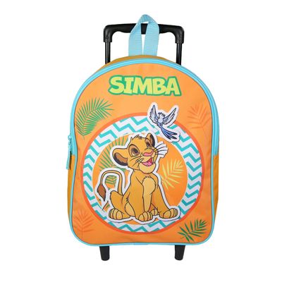 Sac maternelle à roulettes Le Roi Lion - 1 compartiment - jaune - Bagtrotter