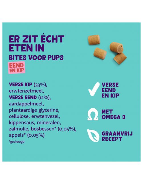 Edgard&Cooper Puppy Bites Small Eend - Hondensnacks