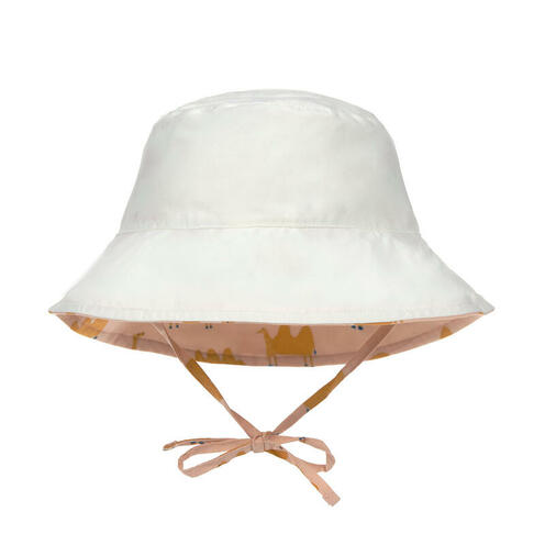 Chapeau réversible anti-UV 3-6 mois chameau - Pink - LASSIG