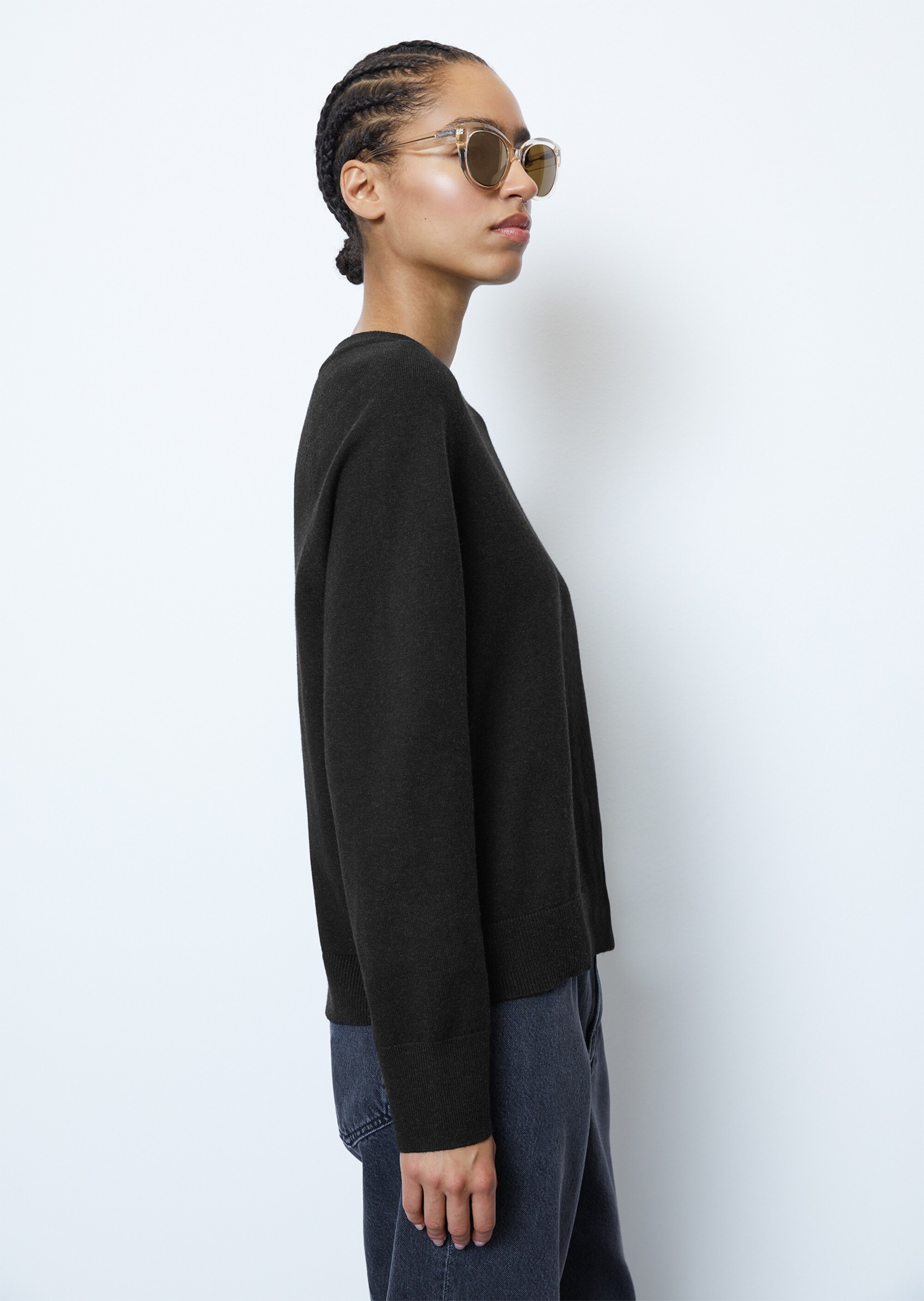 Basic Pullover regular aus Soft-Cotton-Stretch