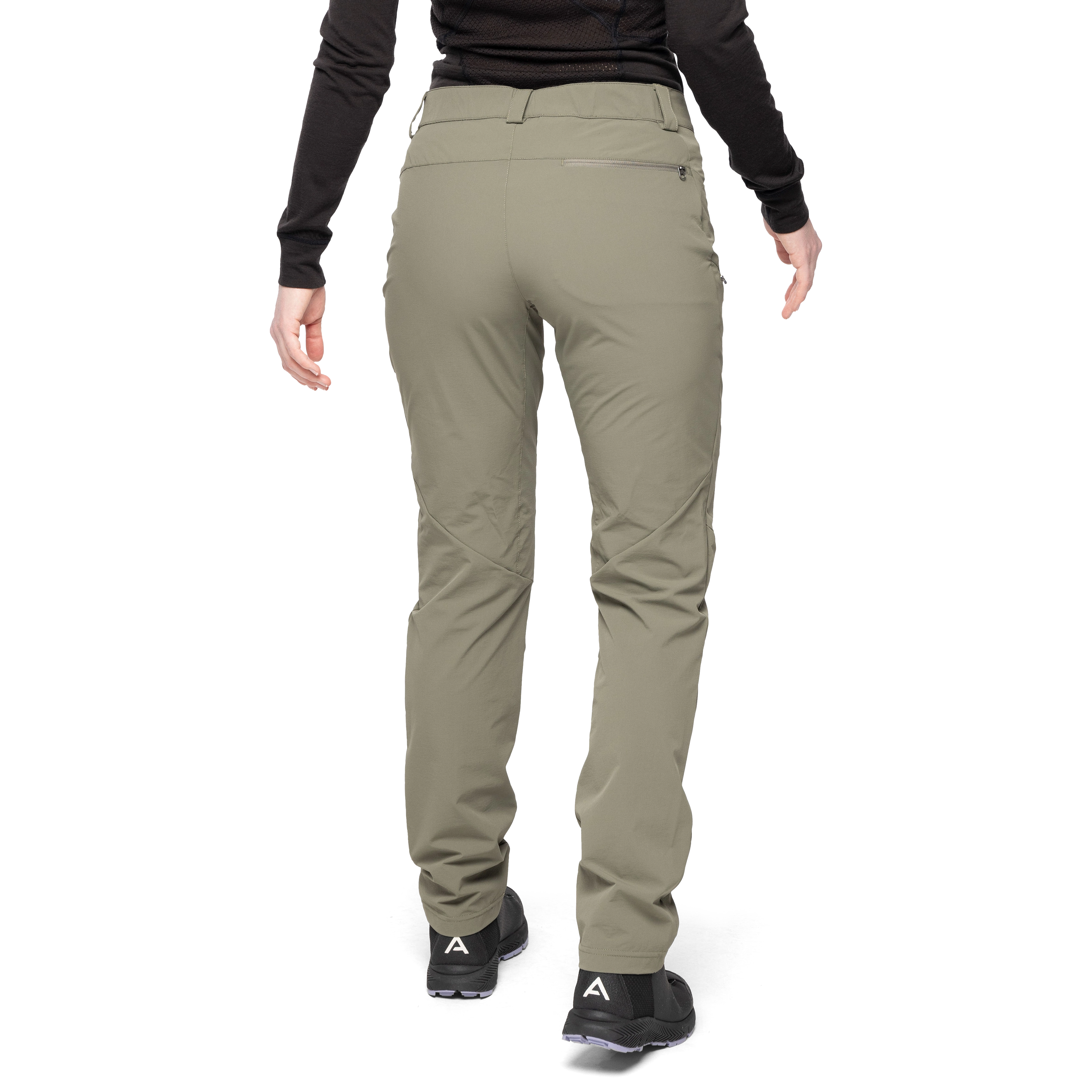 Vandre Light Softshell Pants Women Green Mud