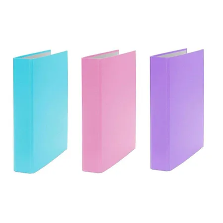 Livepac Office Ringbuch DIN A5, 2-Ring, 3 Stück, je 1x in türkis, pink und lila