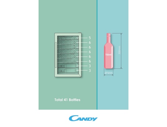 CANDY - Cave à vin de service CWC150EM/NF