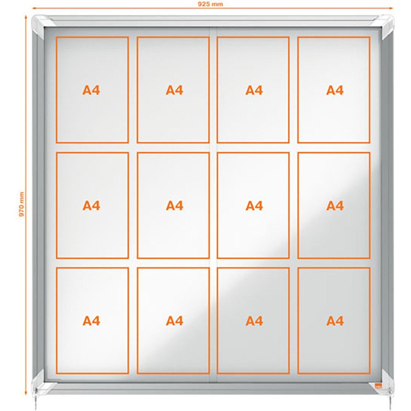 Vitrine d'affichage intérieur Nobo Premium Plus