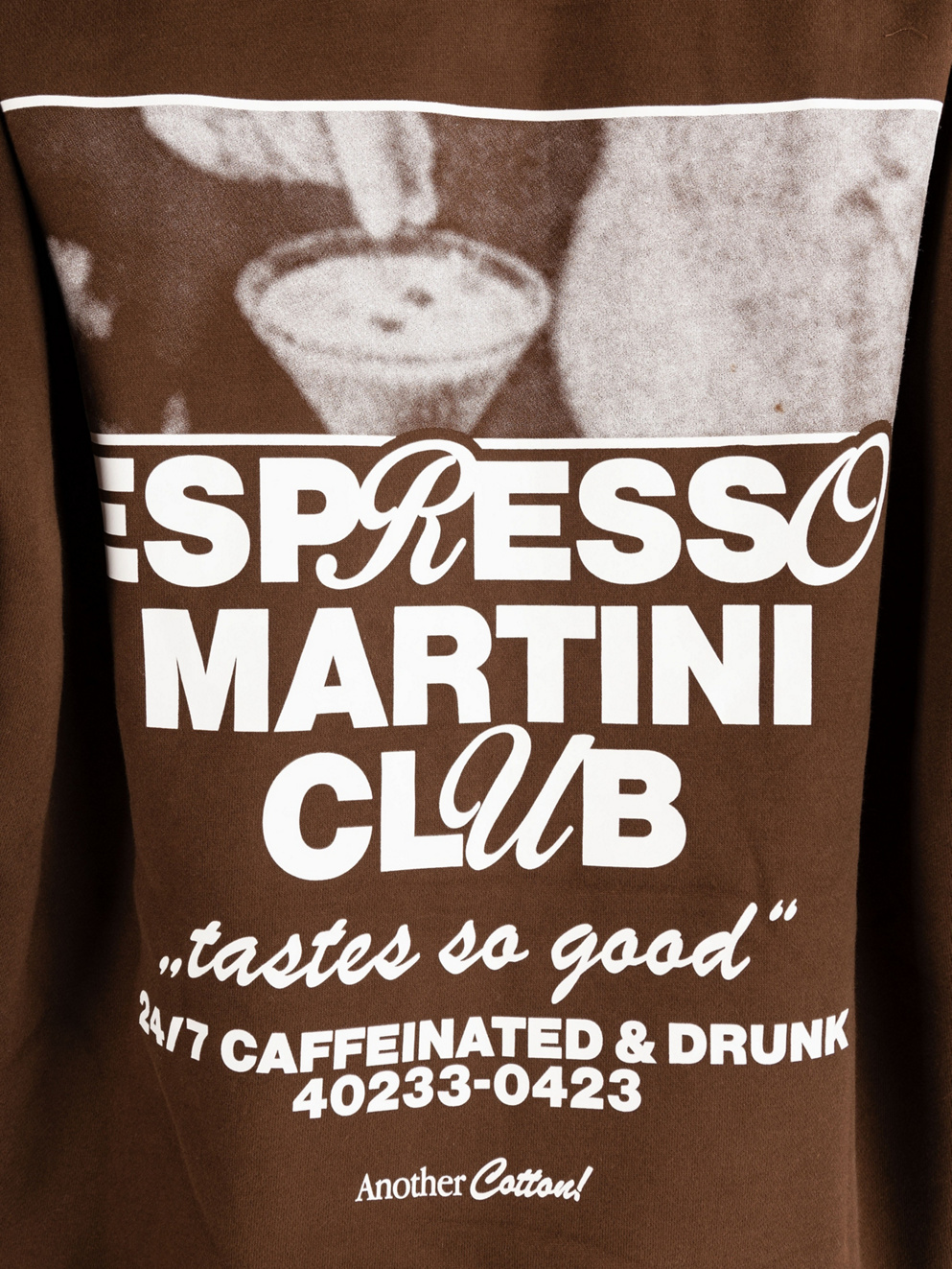 Another Cotton Lab Espresso Martini Oversized Zip Hoodie chocolate