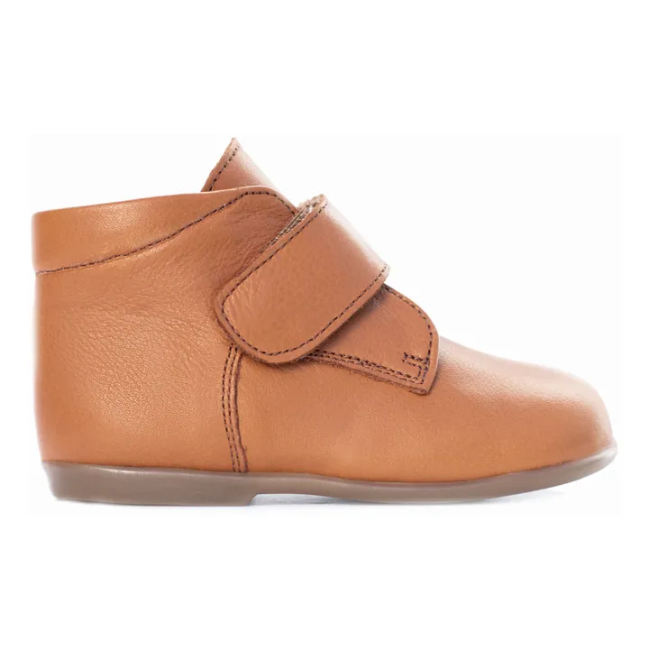 Poppée Bottillons Scratchs Cadet | Camel