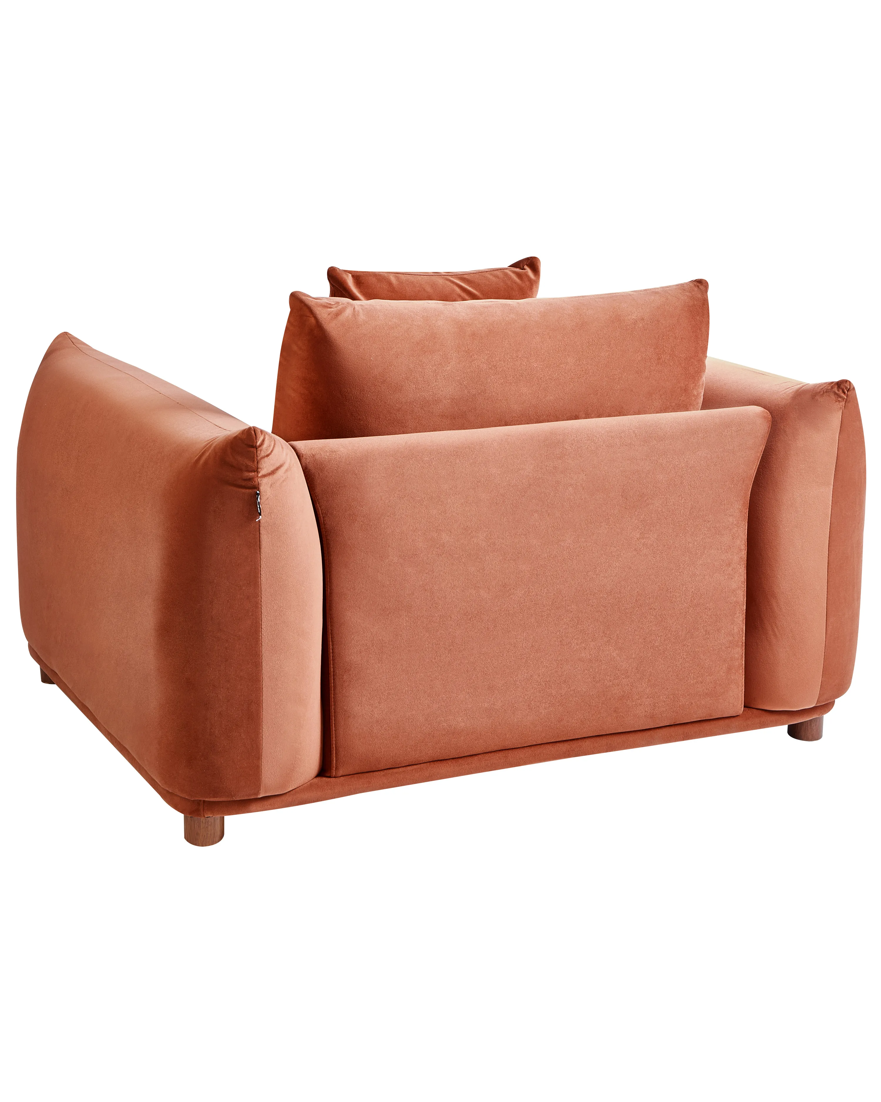 Fauteuil LUVOS Fluweel Goudbruin