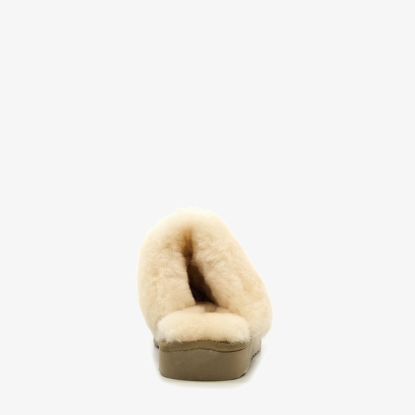 Hush Puppies suede dames pantoffels luipaardprint