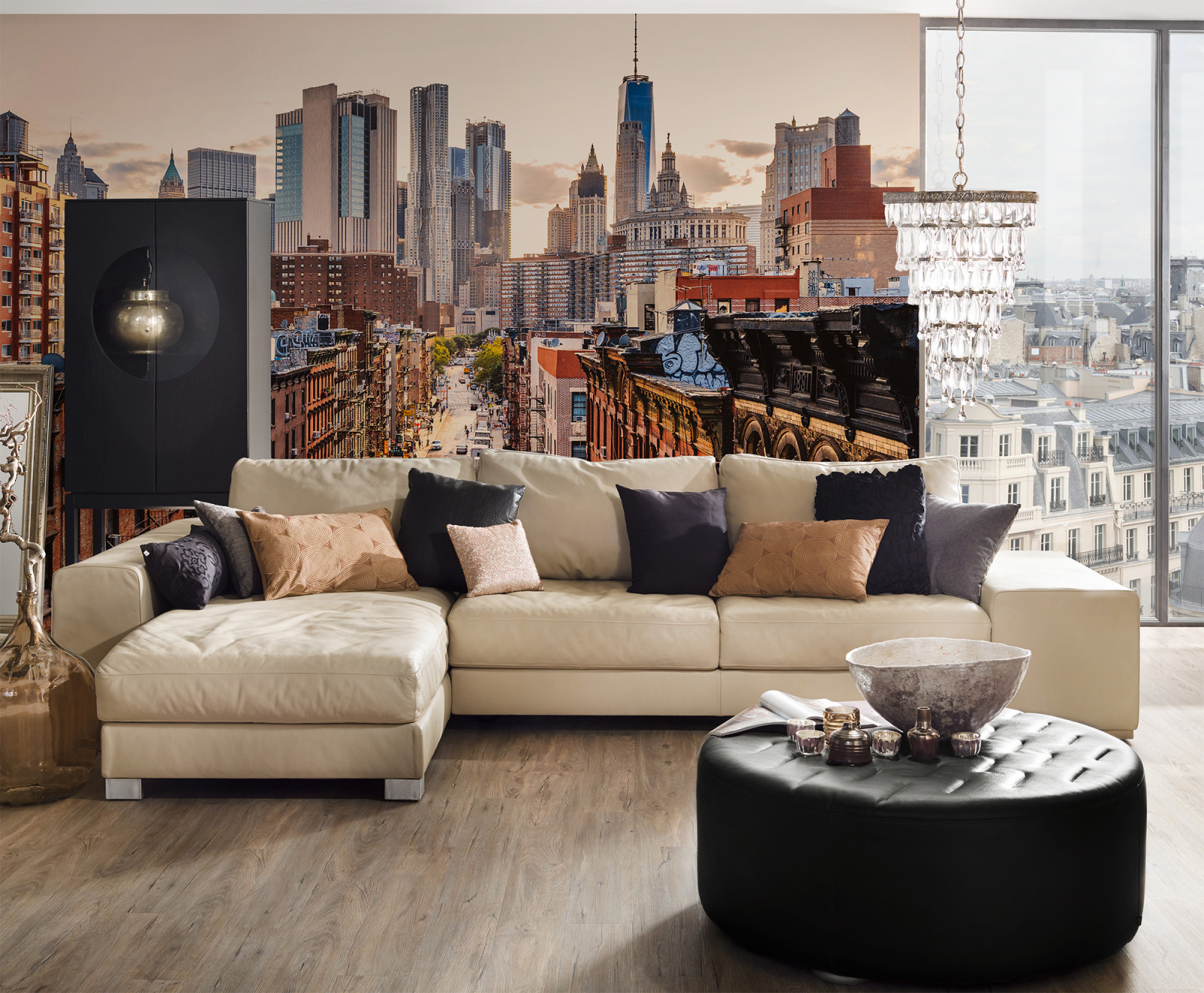 Fototapete DESIGNWALLS - braun-grau - New York - 2,55 Meter