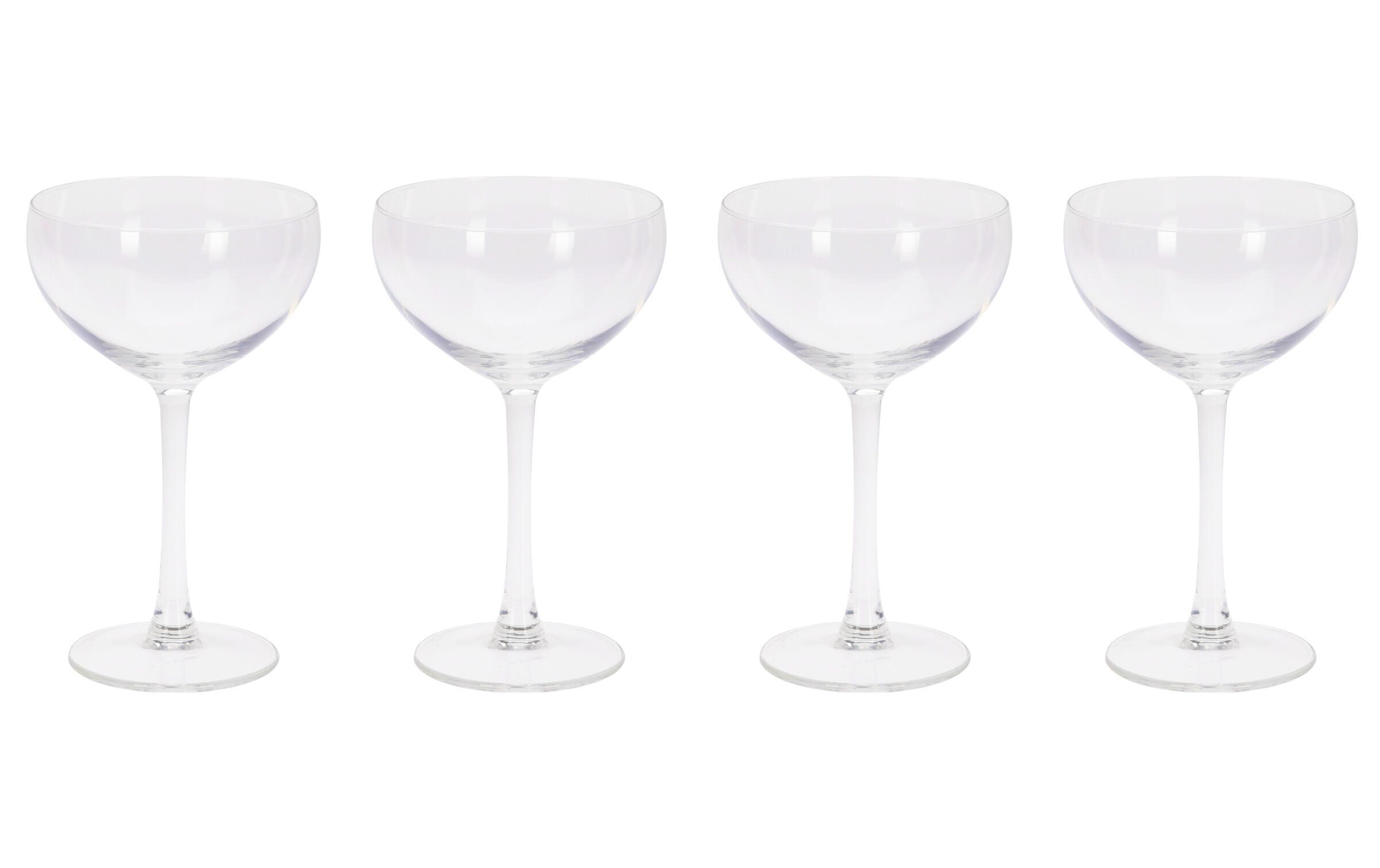 Cocktailglas 240 ml, 4 Stück, TransparentCocktailgläser-Set